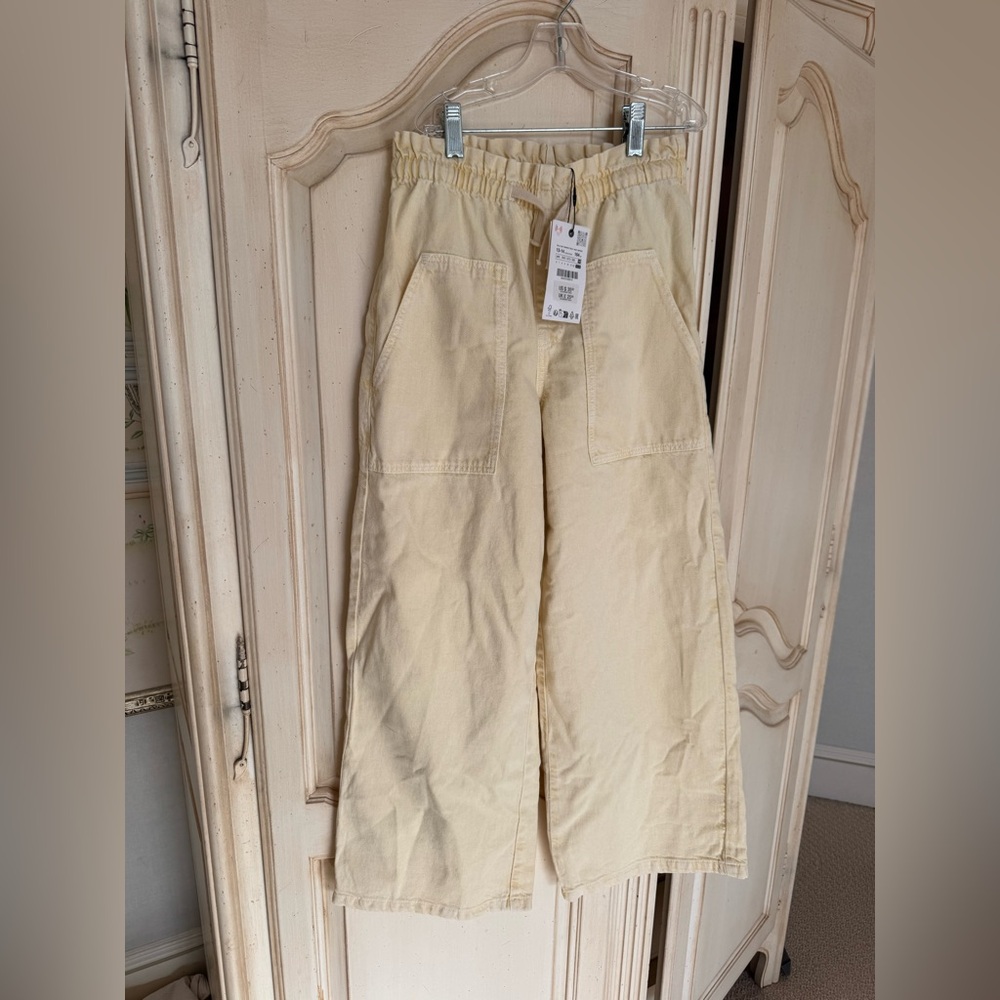 Zara Kids pale yellow Jeans